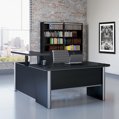 Metropolitan Adjustable Height L-Shaped Desk with Right Return - 72