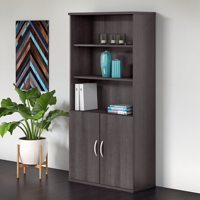 Studio C 5 Shelf Bookcase with Doors — Planner 5D