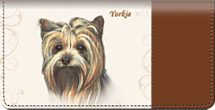 Yorkie Dog Checkbook Cover