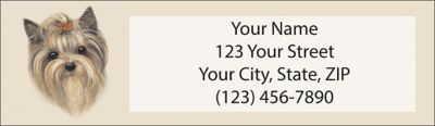 Yorkie Return Address Label