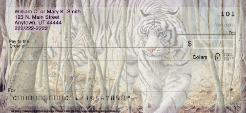 Vanishing Treasures Tiger Personal Checks