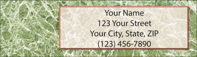 Calacatta Return Address Label