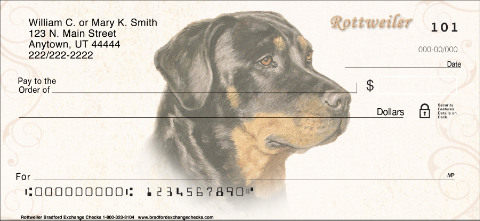 Rottweiler Personal Checks