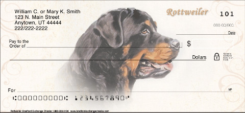 Rottweiler Personal Checks