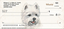 Westie Dog Personal Checks