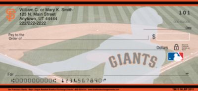 San Francisco Giants - Personal Checks