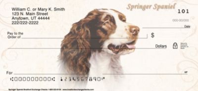 Springer Spaniel Personal Checks