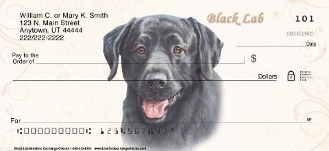 Black Labrador Personal Checks