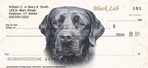 Black Labrador Personal Checks