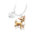 Chihuahua Dog Pendant Necklace with Movable Legs and Tail