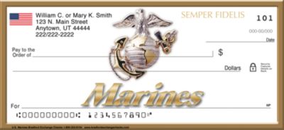  "U.S. Marines" Personal Checks