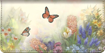 Lena Liu's Butterfly Gardens Checkbook Cover