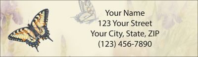 Lena Liu's Butterfly Gardens Return Address Label