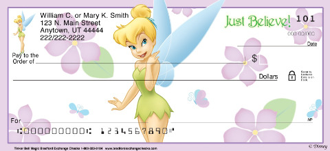 Tinker Bell Magic! Personal Checks