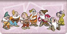 The Seven Dwarfs Checkbook Cover