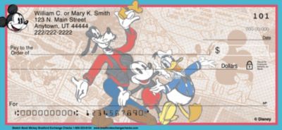 Sketch Book Mickey Personal Checks