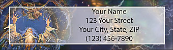 Dragons and Wizards Return Address Label