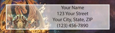 Dragons and Wizards Return Address Label
