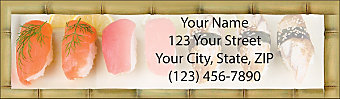 Sushi Bar Return Address Label