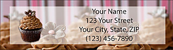 Cupcake Craze Return Address Label