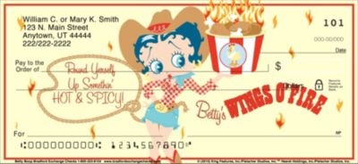 Betty Boop Personal Checks - 4 images