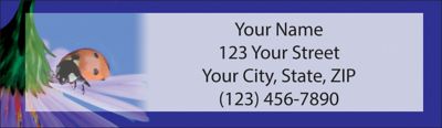Lady Bug Luck Return Address Label