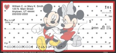 Mickey Loves Minnie Personal Checks