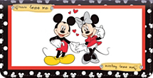 Mickey Loves Minnie Checkbook Cover