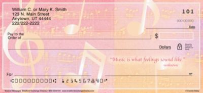 Music Speaks Personal Checks