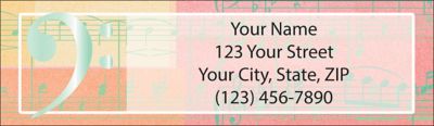 Music Speaks Return Address Label