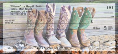 Cowboy Boots Personal Checks