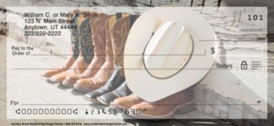 Cowboy Boots Personal Checks