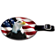 Spirit of America Leather Luggage Tag