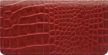 Red Croc Checkbook Cover