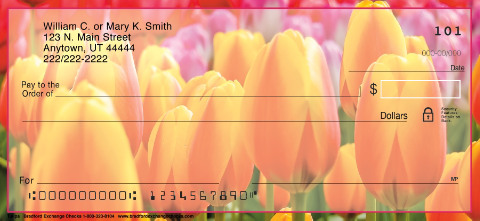 Tulips Personal Checks