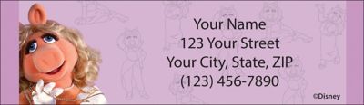 The Muppets Return Address Label