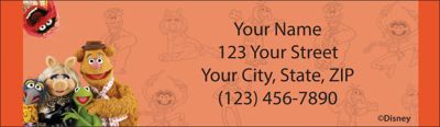The Muppets Return Address Label