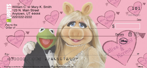 Miss Piggy Loves Kermie Personal Checks