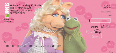 Miss Piggy Loves Kermie Personal Checks
