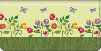 Challis & Roos Blooming Gardens Checkbook Cover