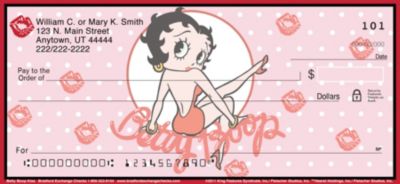 Betty Boop Kiss Personal Checks