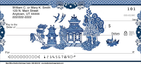 Blue Willow Personal Checks