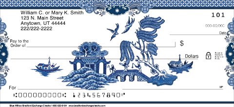 Blue Willow Personal Checks