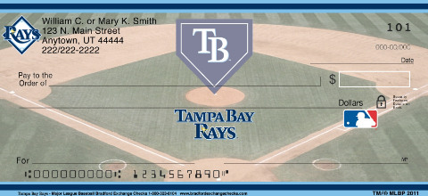 Tampa Bay Rays Major League Baseball Personal Checks