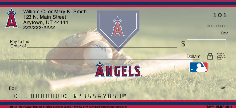 Los Angeles Angels of Anaheim Major League Baseball Personal Checks