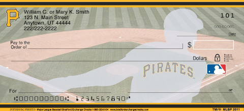 Pittsburgh Pirates Major League Baseball Personal Checks