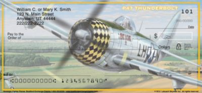 Nostalgic Fighter Planes Personal Checks