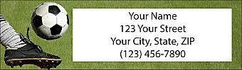 Soccer Return Address Label