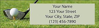 Golf Return Address Label