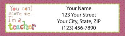 Teachers Rule! Return Address Label